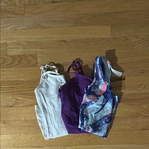 Kids Tank Tops - White, Purple, and Multicolor
